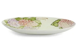 Flamant Villosa, Assiette De Service, Ceramique, Fleurs, Ovale Discount