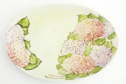 Flamant Villosa, Assiette De Service, Ceramique, Fleurs, Ovale Discount