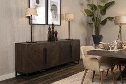 Flamant Woodsen, Deco, Bois, Noir, M Outlet