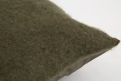 Flamant Yani, Coussin, Vert Olive Discount