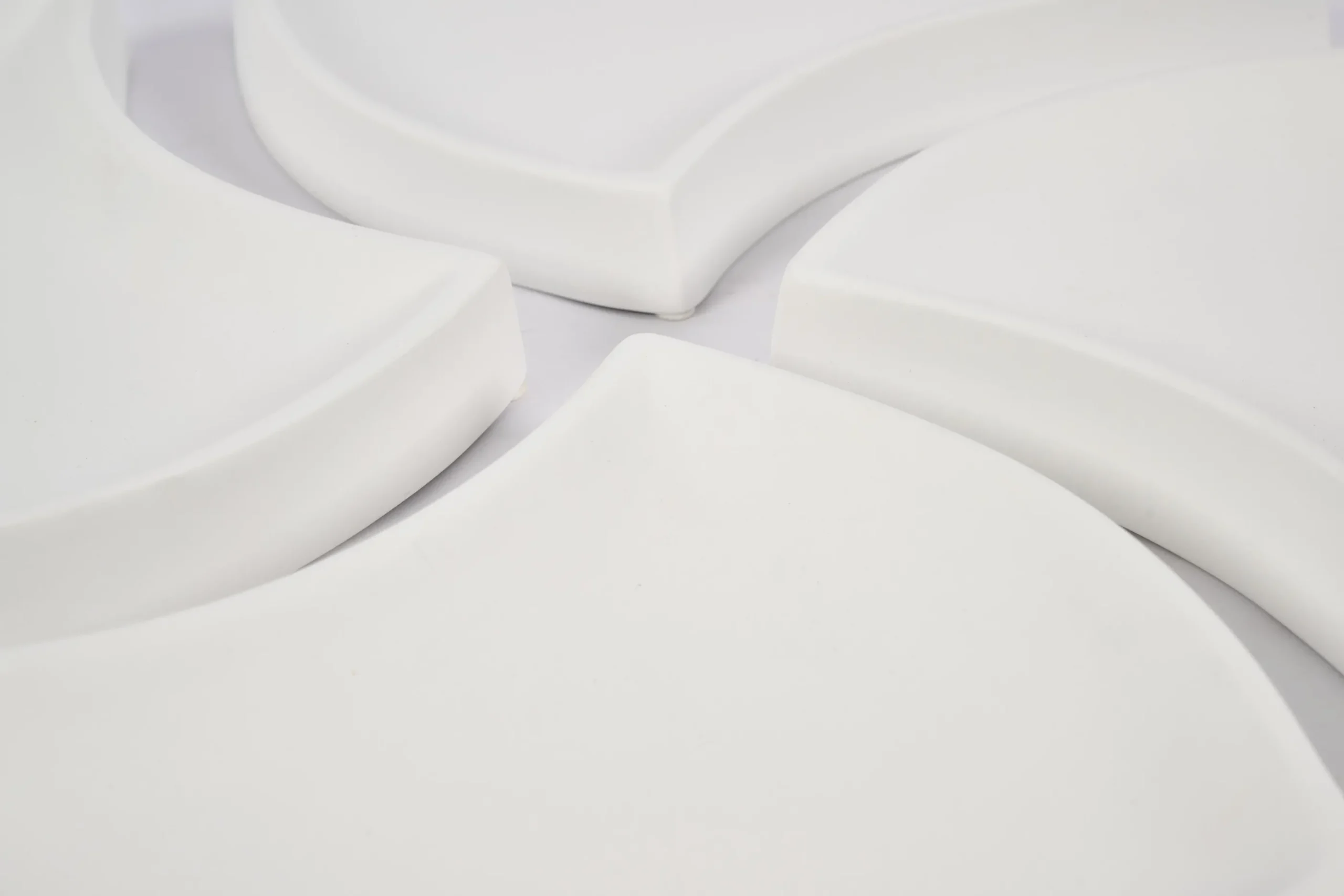 Flamant Yuni, Bol, Ceramique, Blanc, Ensemble De 4