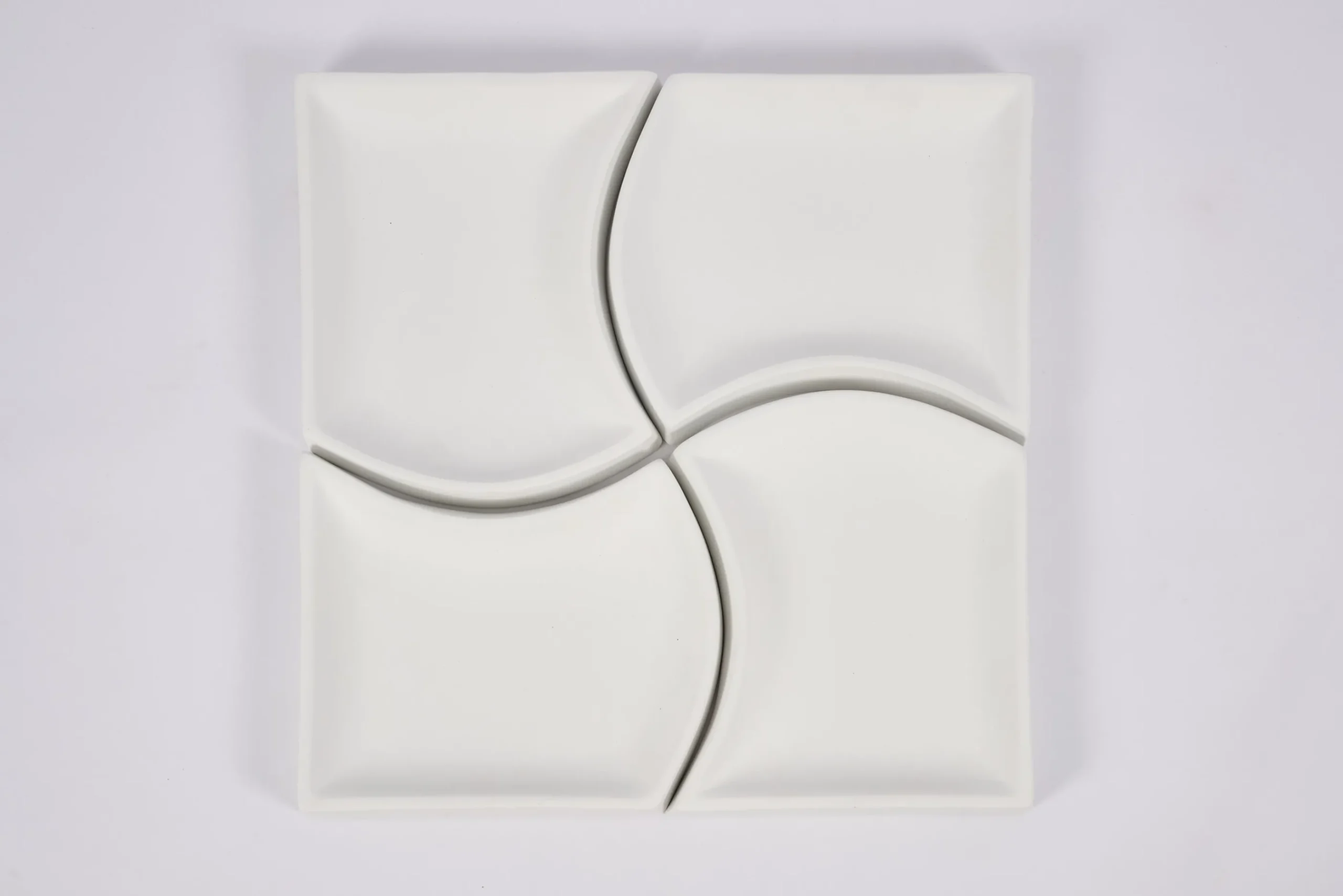 Flamant Yuni, Bol, Ceramique, Blanc, Ensemble De 4